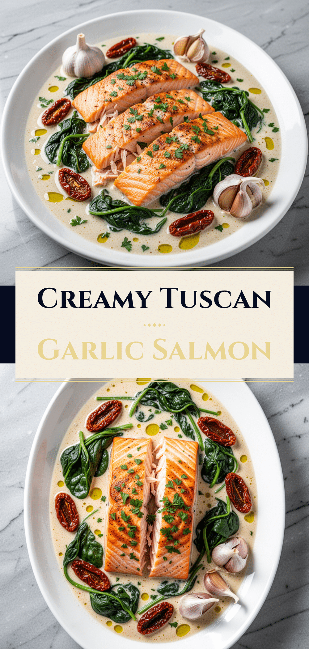 One-Pan Creamy Garlic Tuscan Salmon: 15-Min Meal 5 One-Pan Creamy Garlic Tuscan Salmon recipe