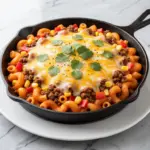one-pot cheesy taco pasta skillet - featured image