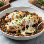 one-skillet French onion chicken - featured image