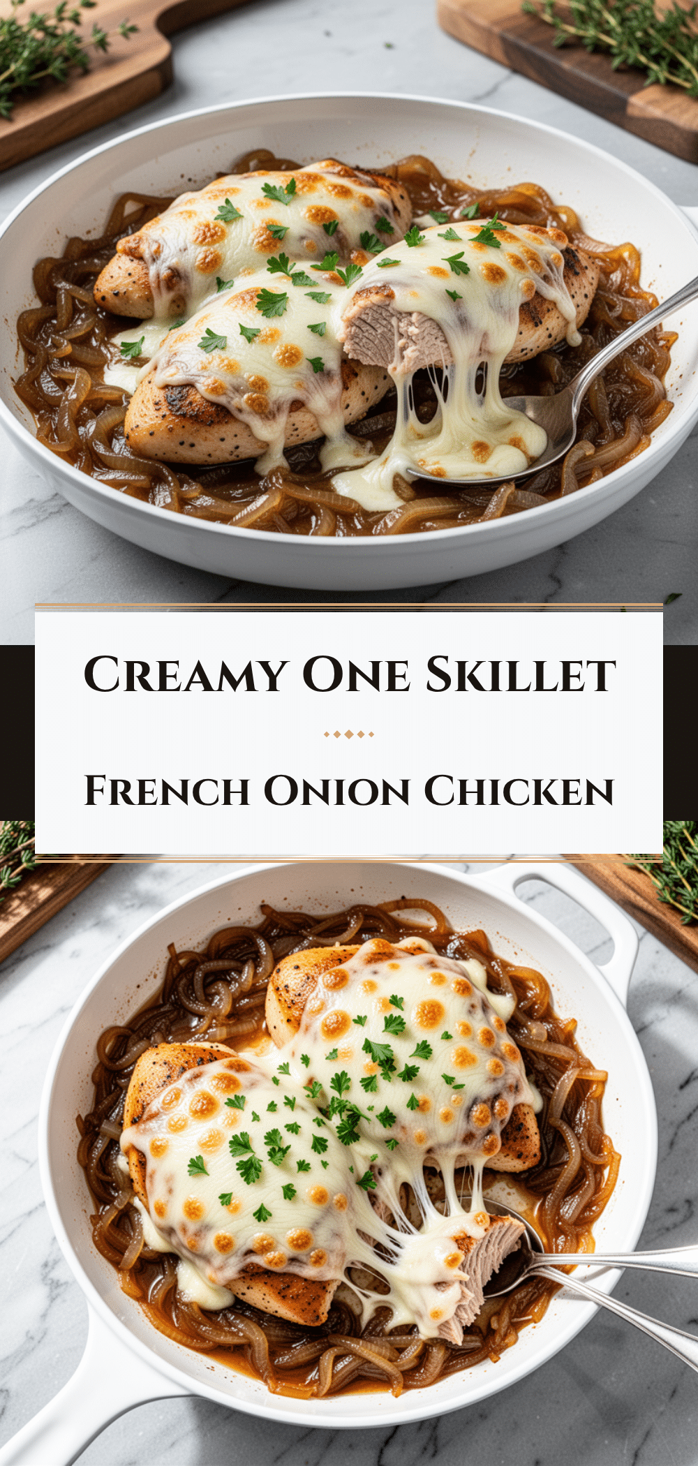 One-Skillet French Onion Chicken: Easy Weeknight Dinner 5 one-skillet French onion chicken recipe