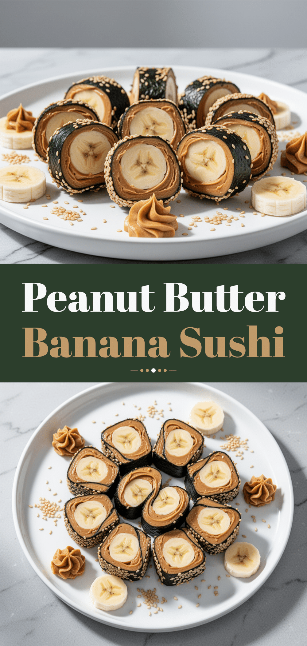 Peanut Butter Banana Sushi Bites: 5-Min Busy Night Snack 5 Peanut Butter Banana Sushi Bites recipe