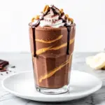 peanut butter chocolate breakfast smoothie - featured image
