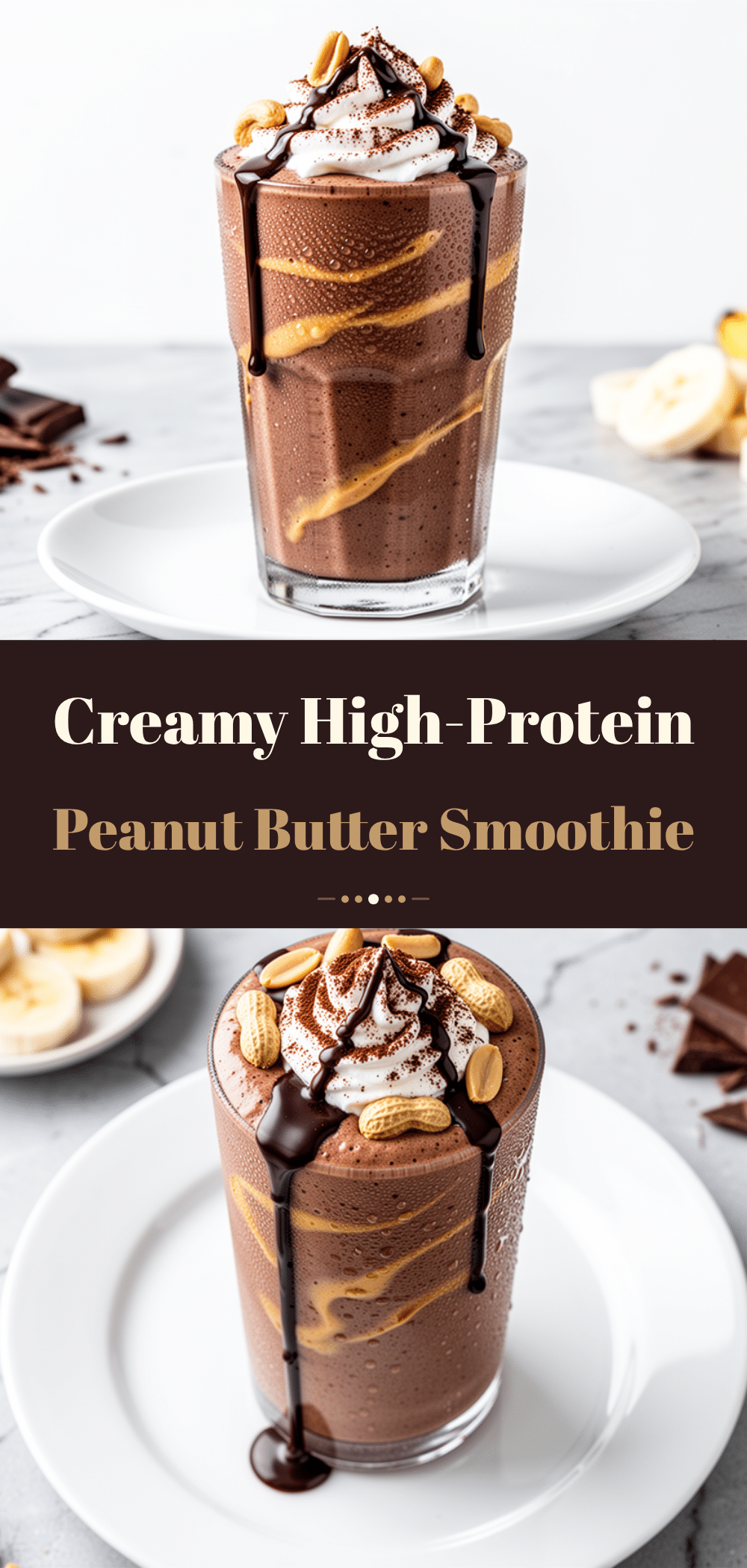 Peanut Butter Chocolate Smoothie: 3-Ingredient Easy Breakfast 5 peanut butter chocolate breakfast smoothie recipe