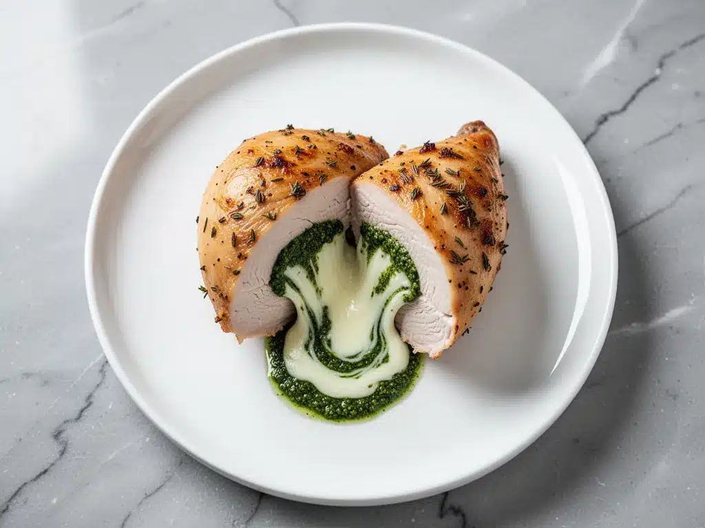 Baked Pesto Mozzarella Stuffed Chicken: Easy Weeknight Dinner 4 pesto mozzarella stuffed chicken preparation steps