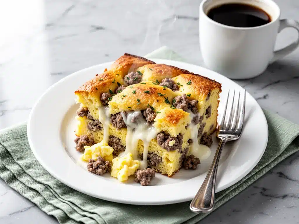 Never-Soggy Sausage Egg Breakfast Casserole: Easy Make-Ahead 4 Sausage Egg Breakfast Casserole preparation steps
