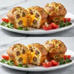 Savory Sausage Cheese Breakfast Muffins - featured image