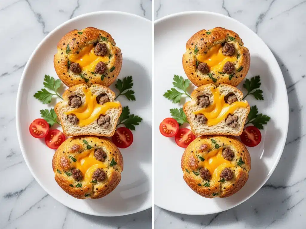 Savory Sausage Cheese Breakfast Muffins: Easy 15-Min Meal Prep 4 Savory Sausage Cheese Breakfast Muffins preparation steps