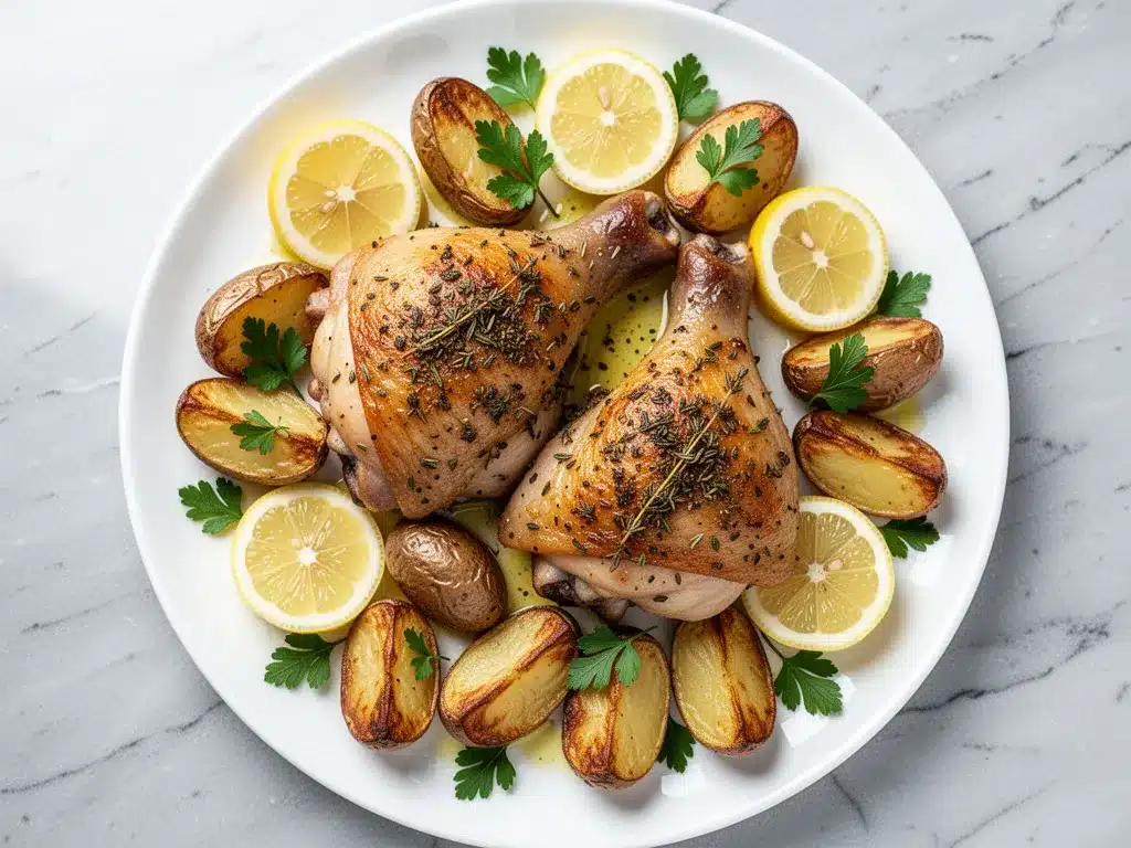 Sheet-Pan Greek Lemon Chicken and Potatoes: Easy 30-Min Meal 4 Sheet-Pan Greek Lemon Chicken and Potatoes preparation steps
