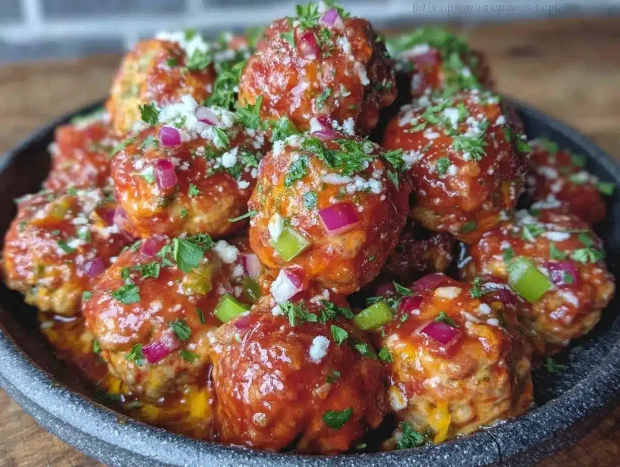 Game Day Slow Cooker Buffalo Chicken Meatballs 4 slow cooker buffalo chicken meatballs preparation steps