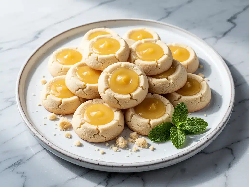 small-batch lemon curd thumbprint cookie - featured image