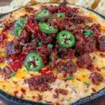 smoked queso dip - featured image