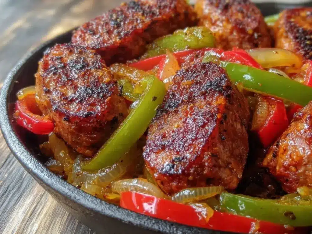 smoked sausage skillet - featured image