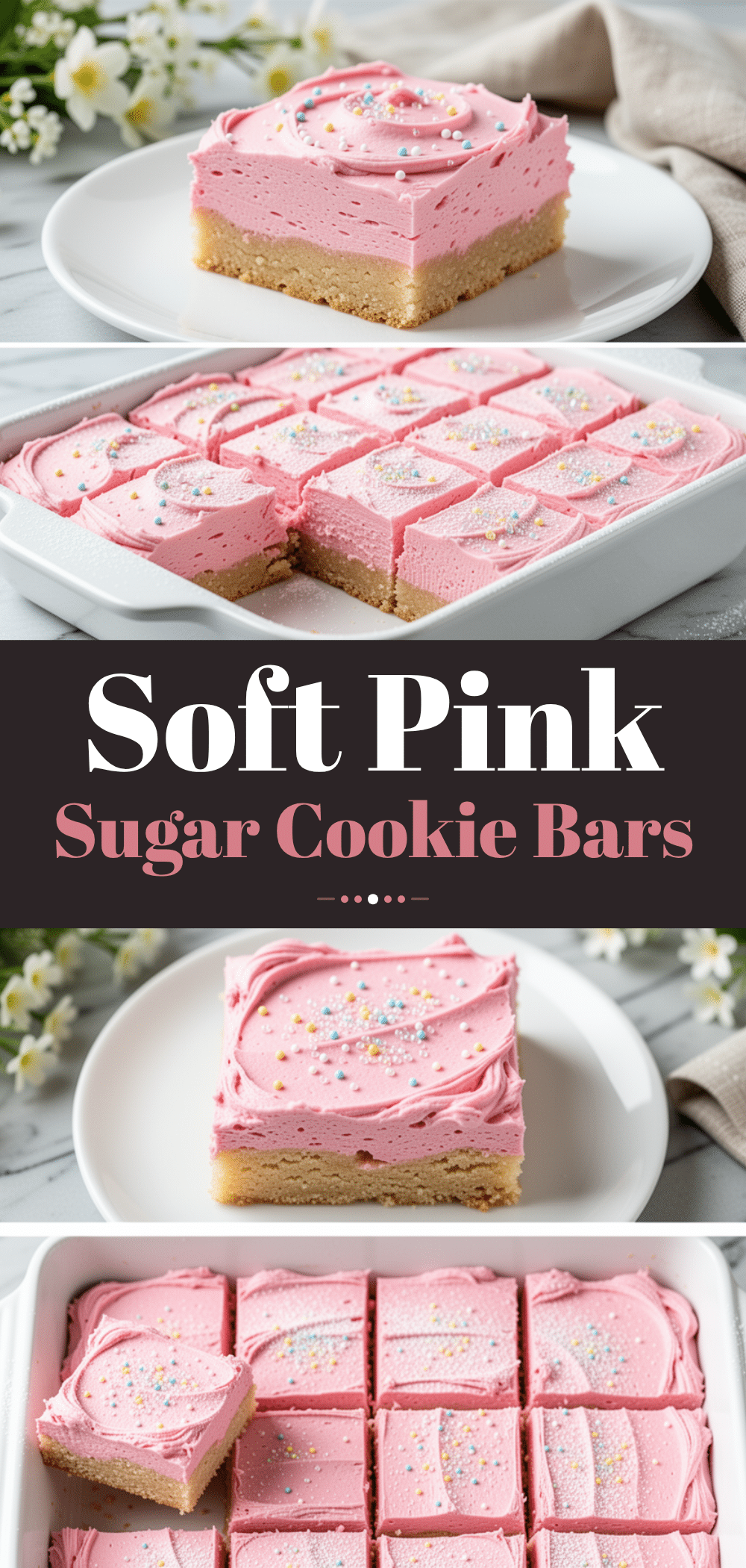 Soft Pink Frosted Sugar Cookie Bars: Easy Kids Favorite Recipe 5 soft pink frosted sugar cookie bars recipe