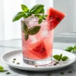 Sparkling Watermelon Basil Cooler - featured image