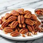 Sweet and Spicy Candied Pecans - featured image