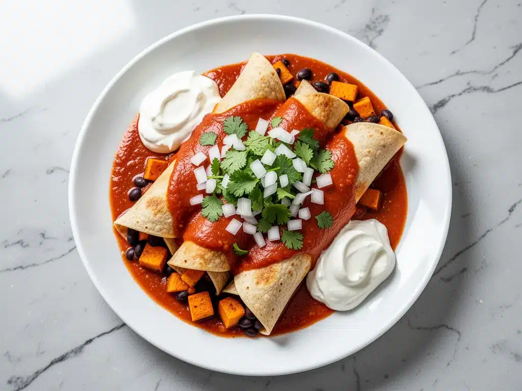 Vegetarian Black Bean Enchiladas: Easy Best Homemade Recipe 4 vegetarian black bean enchiladas preparation steps
