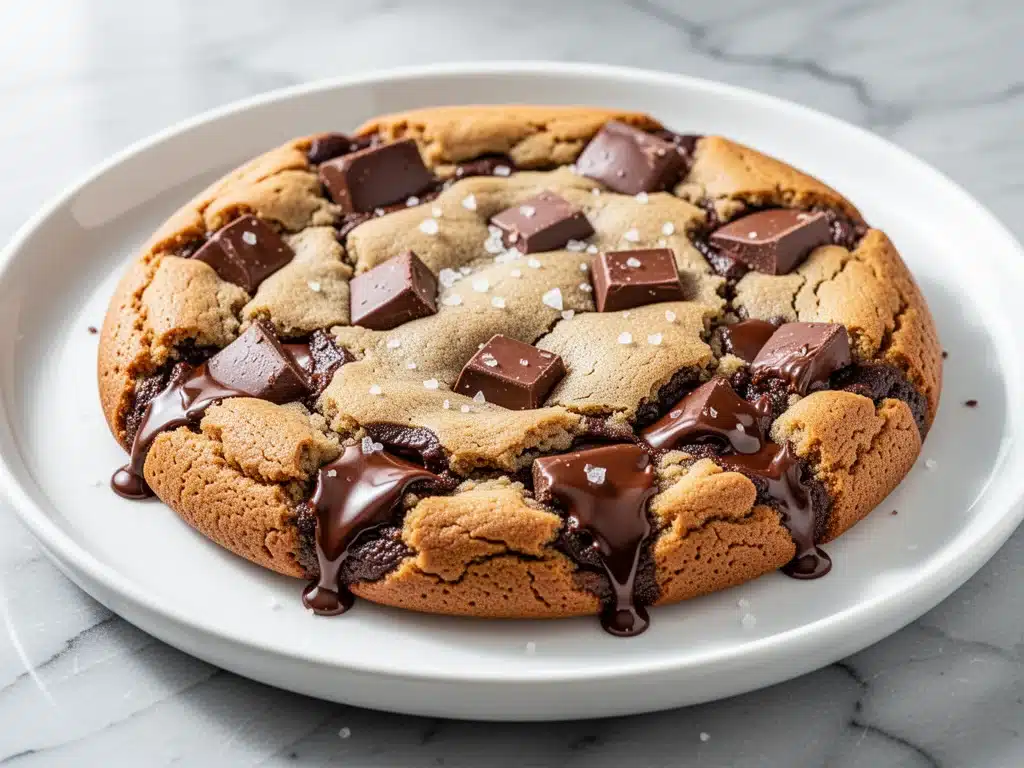warm skillet chocolate chip cookie - featured image