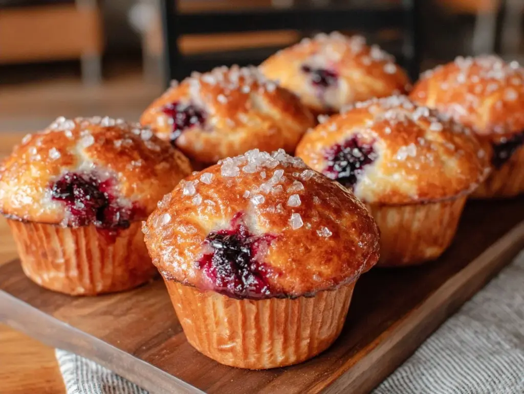 bakery-style blueberry muffins - featured image