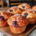 bakery-style blueberry muffins - featured image
