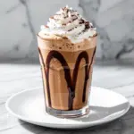 blended salted caramel coffee frappe - featured image