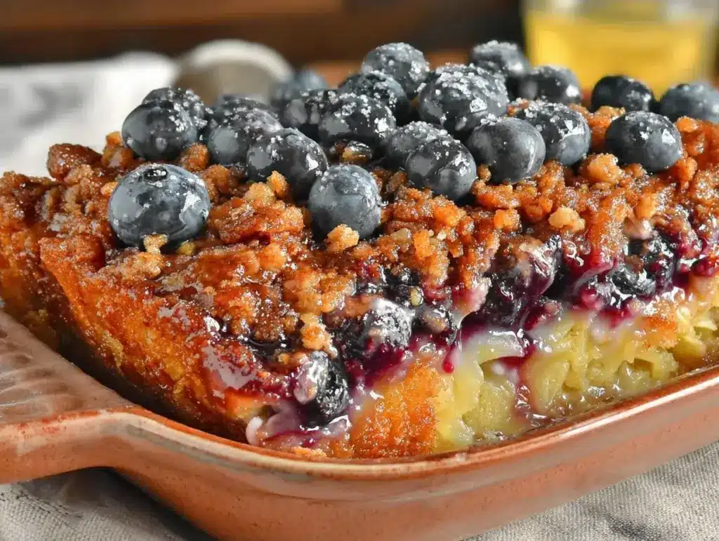 Blueberry Noodle Kugel - featured image