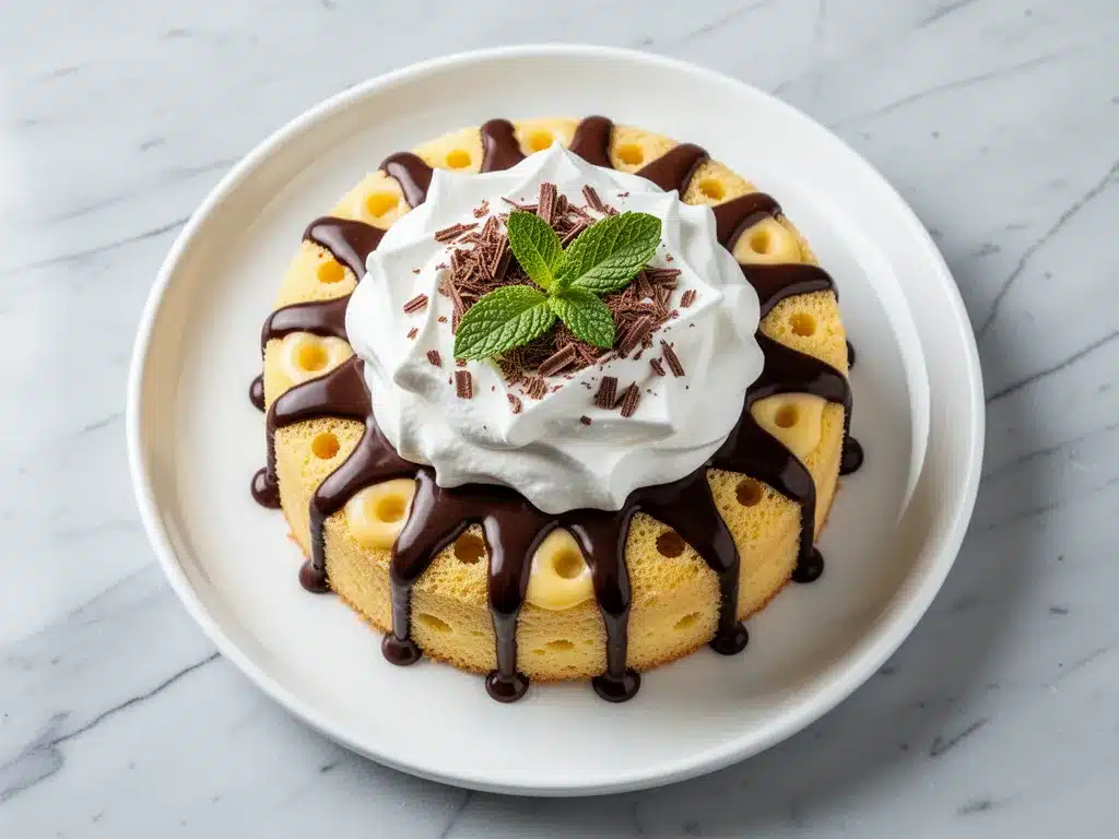Boston Cream Poke Cake: 5-Ingredient Easy Recipe 4 Boston Cream Poke Cake preparation steps
