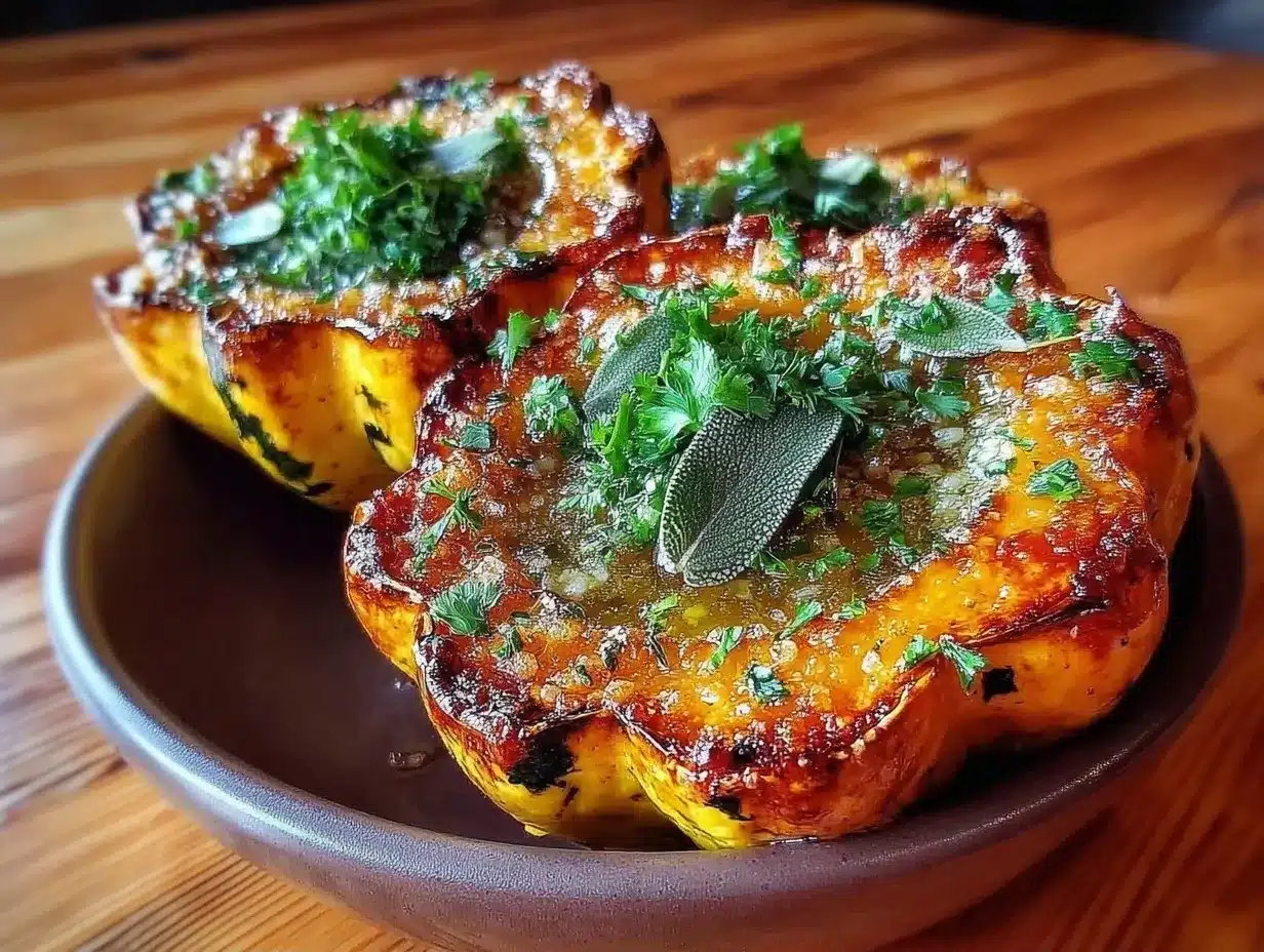 Autumn Brown Sugar Roasted Acorn Squash: Perfect Self-Care Dinner 4 brown sugar roasted acorn squash preparation steps