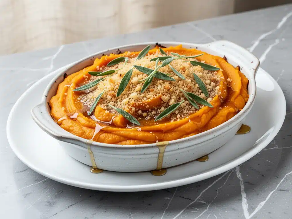 Butternut Squash Sage Brown Butter Casserole - featured image