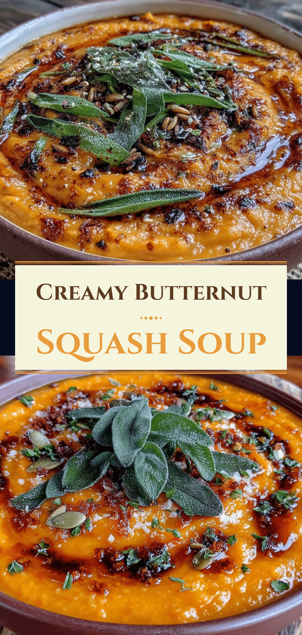 Butternut Squash Soup: Easy Cozy Weeknight Sage 5 butternut squash soup with brown butter sage recipe