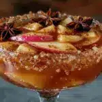 caramel apple cider sangria - featured image