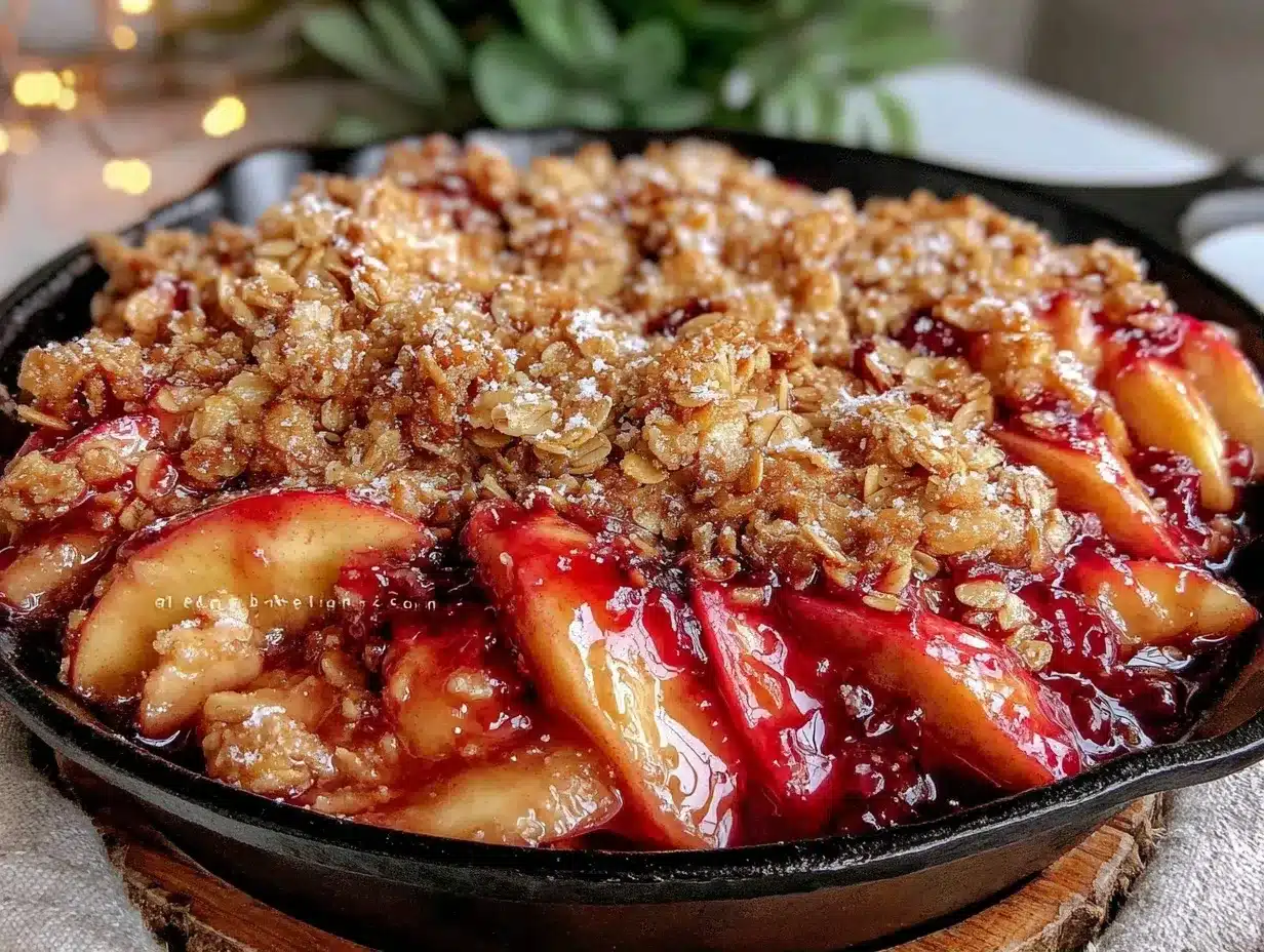 Cast Iron Apple Crisp for One: Easy Budget Dessert 4 cast iron apple crisp for one preparation steps