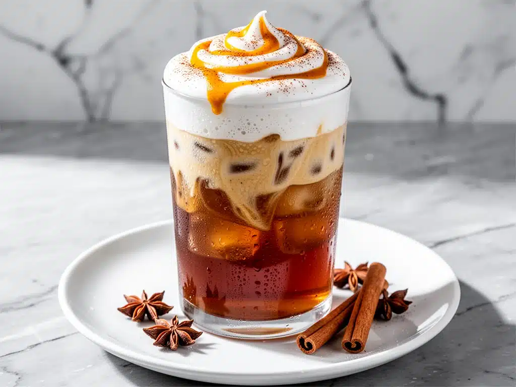 chai pumpkin cream cold brew - featured image