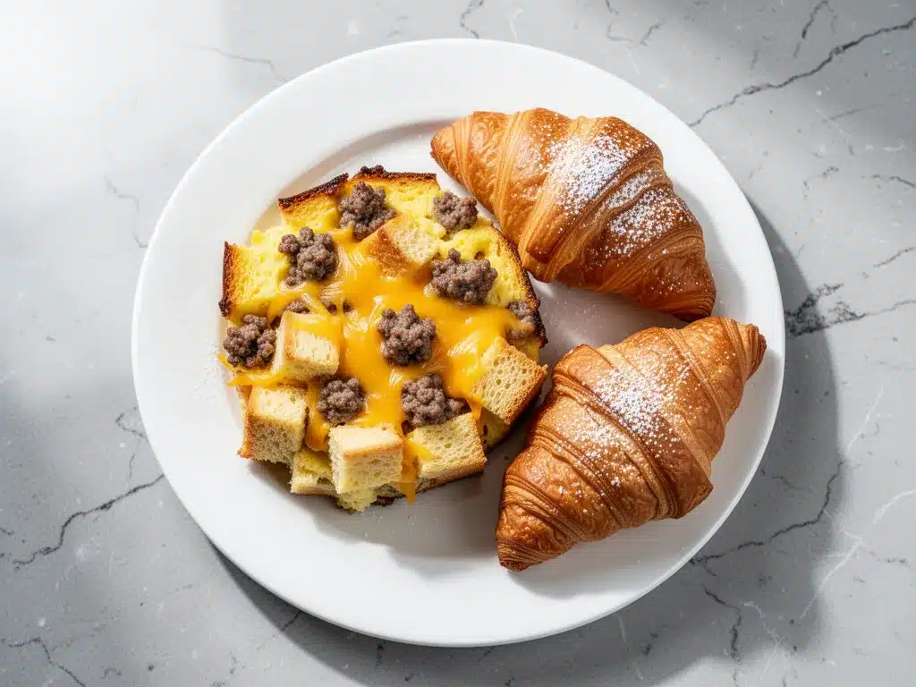 Cheesy Sausage Breakfast Casserole: Easy Make-Ahead Meal 4 cheesy sausage breakfast casserole preparation steps
