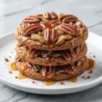 chewy fall maple pecan cookies - featured image