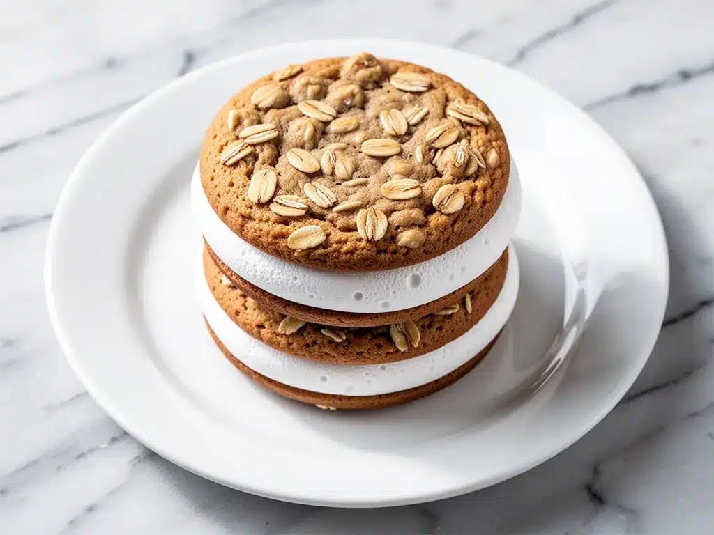 Chewy Oatmeal Cream Pies: 5 Easy Marshmallow Treats 4 chewy oatmeal cream pies preparation steps