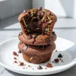 chocolate zucchini muffins - featured image