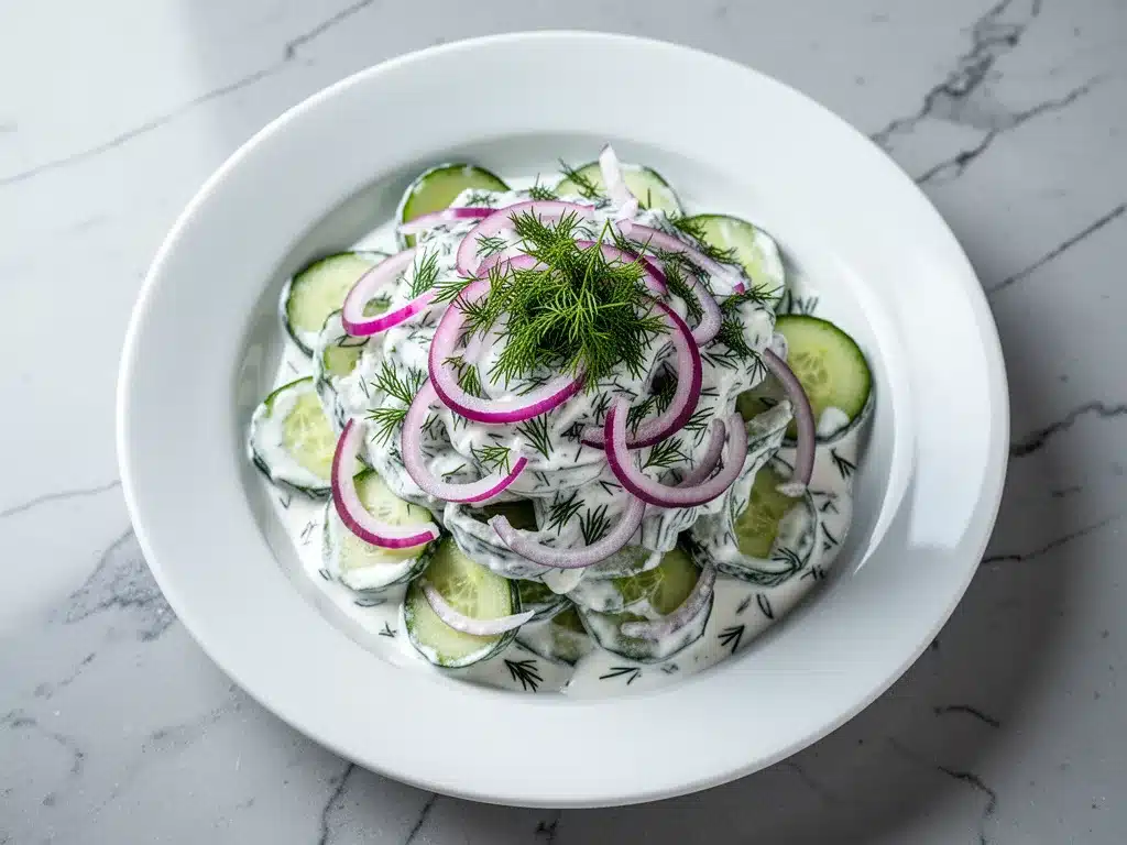 Creamy Cucumber Dill Salad: Best Quick Side Dish 4 creamy cucumber dill salad preparation steps
