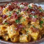 creamy pumpkin sage baked ziti - featured image