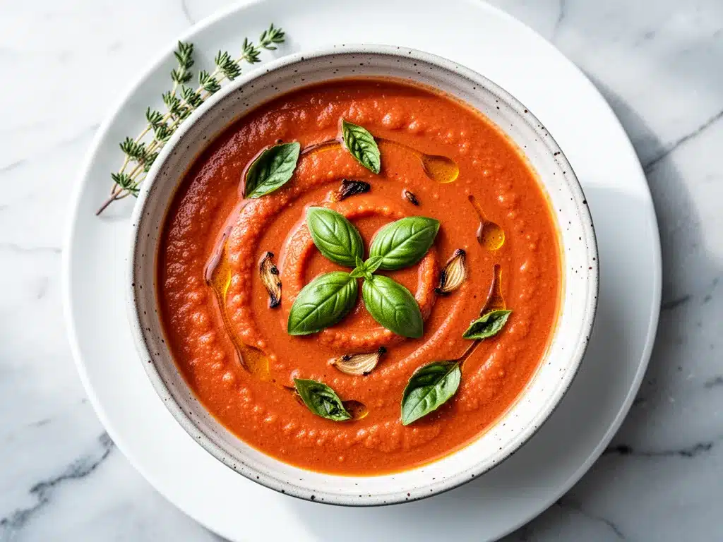 Creamy Roasted Tomato Soup: Best 20-Minute Easy Recipe 4 creamy roasted tomato soup preparation steps