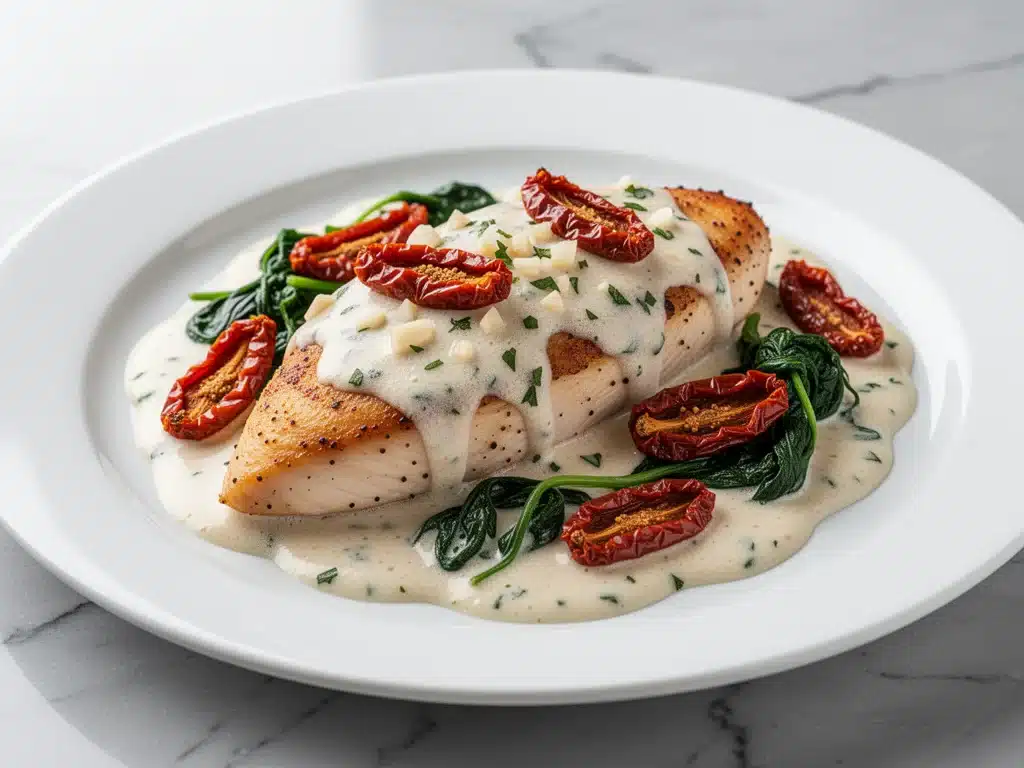 creamy Tuscan garlic chicken - featured image