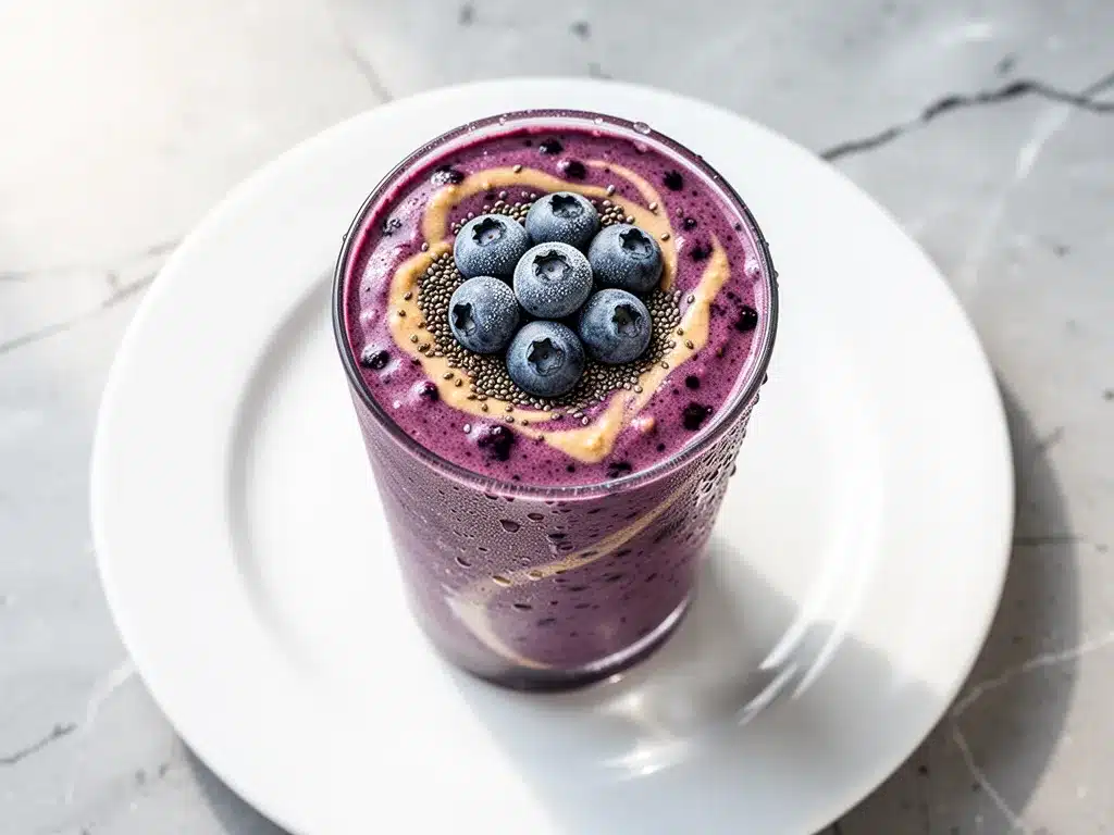 Creamy Vegan Blueberry Almond Butter Smoothie: Easy Meal Prep 4 creamy vegan blueberry almond butter smoothie preparation steps