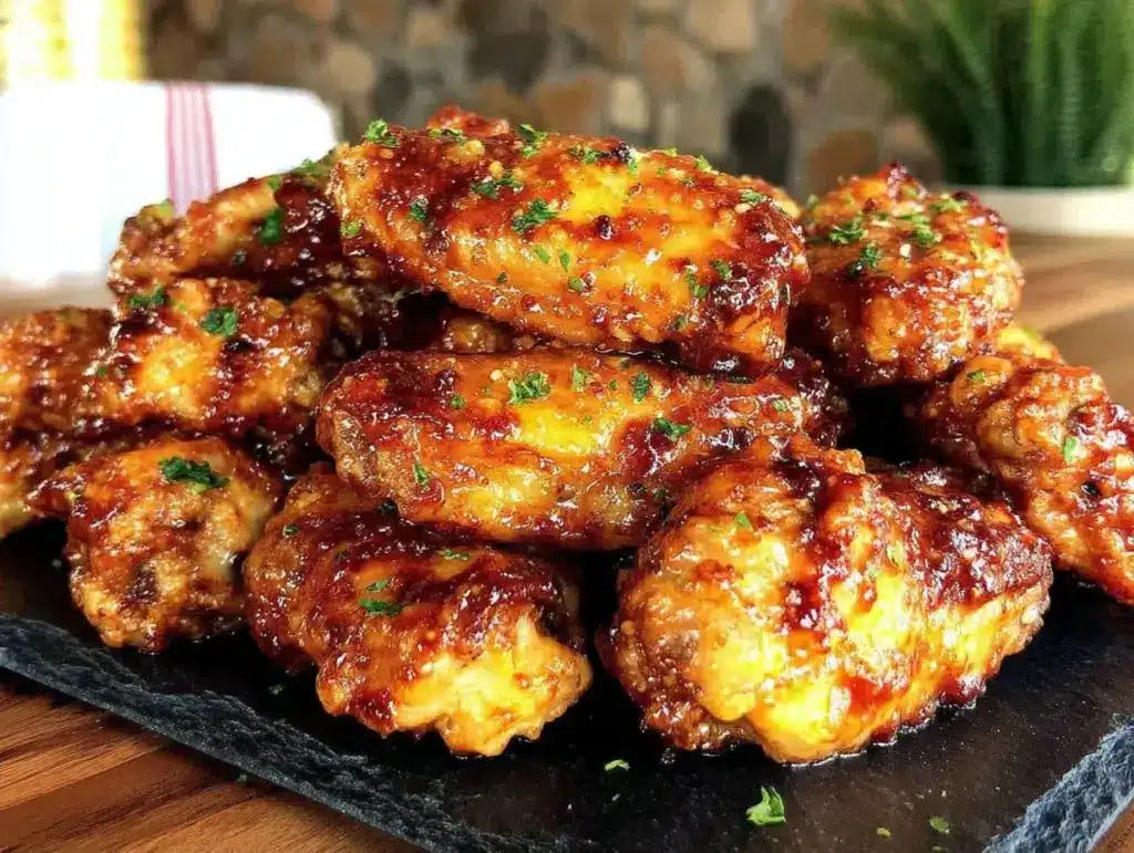 Crispy Garlic Parmesan Chicken Wings - featured image
