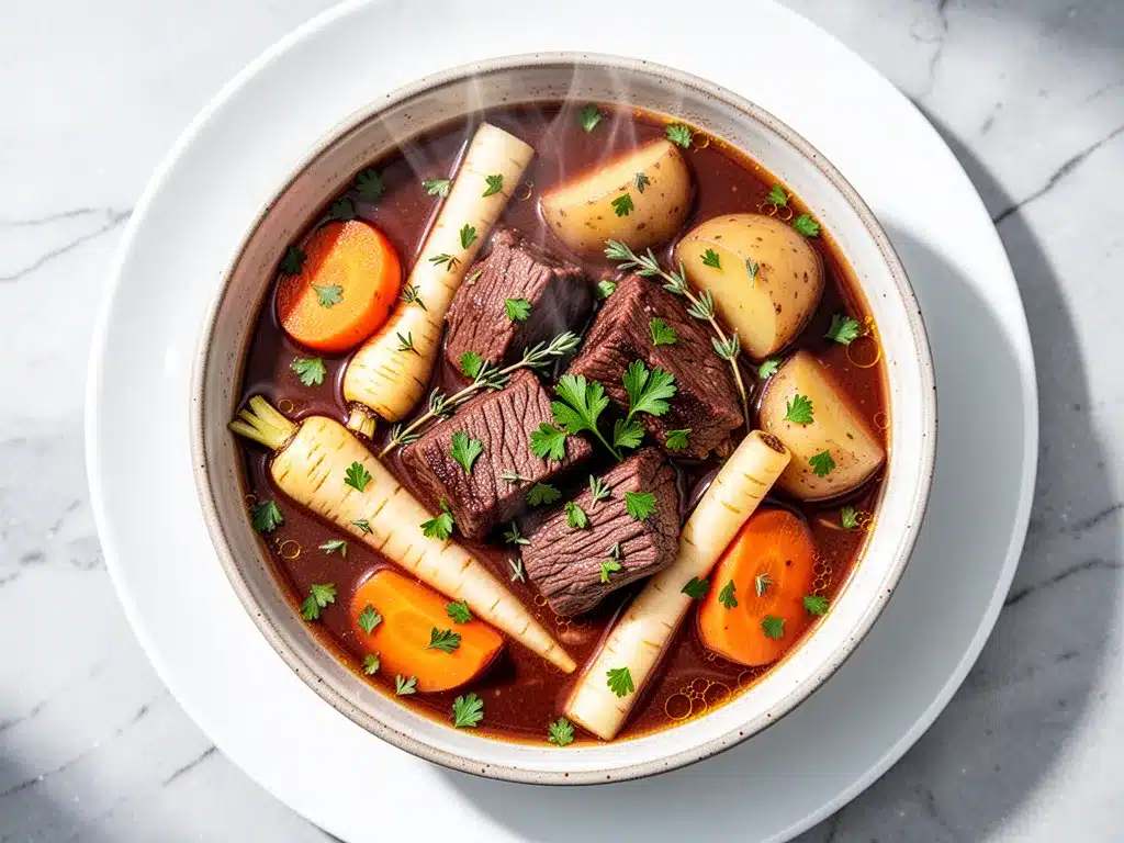 Crockpot Fall Beef Stew: 3-Ingredient Easy Dinner 4 crockpot fall beef stew preparation steps