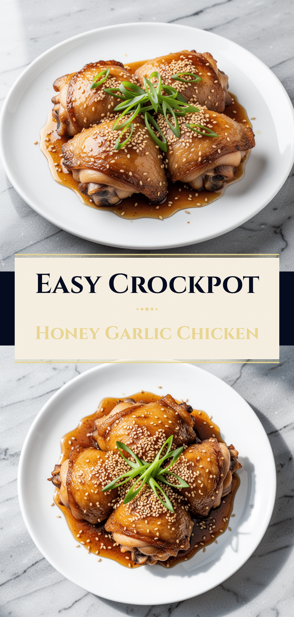 Crockpot Honey Garlic Chicken Thighs with Toasted Sesame 5 Crockpot Honey Garlic Chicken Thighs recipe