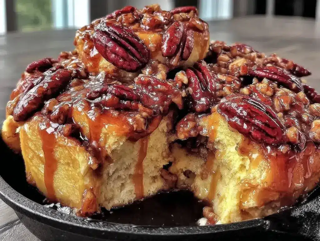 fall maple pecan sticky buns - featured image