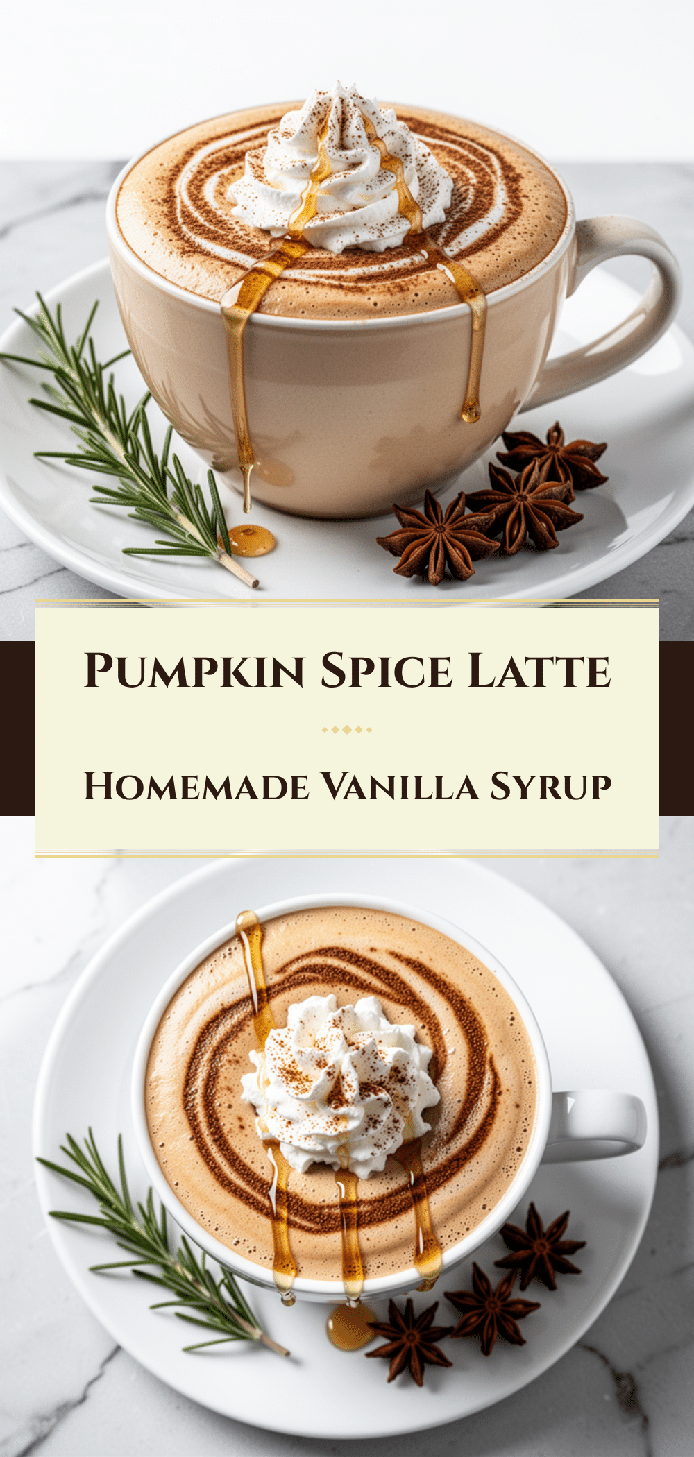Fall Pumpkin Spice Latte with Homemade Vanilla Syrup 5 fall pumpkin spice latte recipe