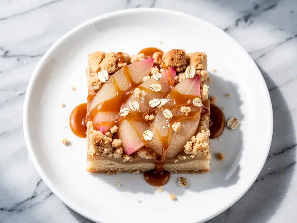 Fall Salted Caramel Pear Crumble Bars: Easy Recipe 4 Fall Salted Caramel Pear Crumble Bars preparation steps