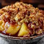 fall spiced pear crisp - featured image