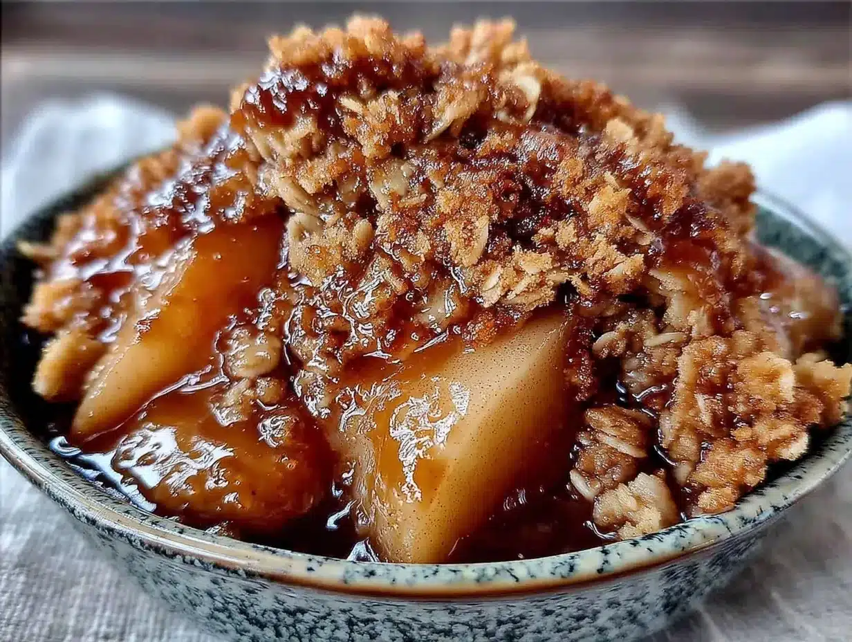 Fall Spiced Pear Crisp: Best Easy Holiday Dessert 4 fall spiced pear crisp preparation steps