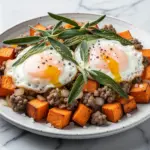 fall sweet potato breakfast hash - featured image